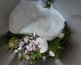 A picture of step 1 of Cumin mint lassi.