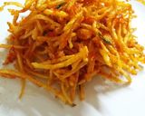 Foto langkah ke 6 dari resep Kering Kentang a.k.a Kering Mustofa garing + tanpa penyedap.