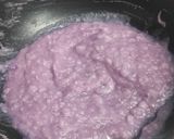 A picture of step 4 of Purple yam halwa with coconut milk.