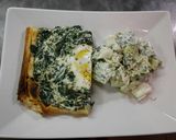 A picture of step 11 of Spinach and ricotta fluffy pie.