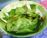รูปขั้นตอนการทำที่ 1 ของ ใบเหลียงผัดไข่