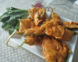 A picture of step 4 of Spinach Pakode.
