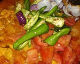 A picture of step 6 of Chicken Jalfrezi.