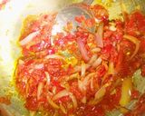 A picture of step 2 of Awara(tofu) wit cabbage sauce.