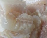 A picture of step 1 of Sweet n sour fish.