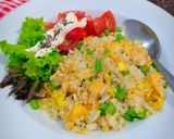 Foto langkah ke 4 dari resep Nasi goreng buncis telur keju.