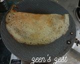 A picture of step 3 of Ghee Roast Dosa.