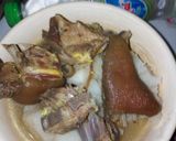A picture of step 3 of Boiled Yam with Goat Meat Peppersoup.