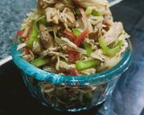A picture of step 2 of Chicken tortillas wrap.