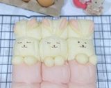 Foto langkah ke 5 dari resep Bunny Breadroll/ Roti Sobek karakter kelinci.