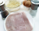 Foto del paso 1 de la receta: Crepe de jamón, queso y huevo