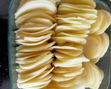 A picture of step 1 of Scalloped Potatoes.