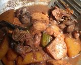 Foto langkah ke 5 dari resep Semur Rempelo Ati, Kentang & Tahu.