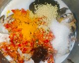 Gambar langkah 3 resipi Masak Lemak Ketam Nipah Pucuk Manis.
