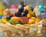 Hình bước làm 5 của món Fruit basket tart and roses