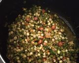 A picture of step 3 of Green gram sprouts chat.