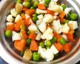 A picture of step 2 of Kodo Vegitable Khichadi.
