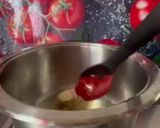 A picture of step 1 of Bulgur with Tomatoes and Pomegranate Molasses.