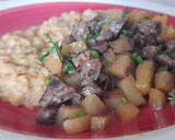 Foto del paso 3 de la receta: Lentejas cremosas con bistec y papas