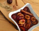Pas rețetă Topfennockerln... Găluște de brânză cu pesmet prăjit în unt și prune caramelizate 6 fotografie