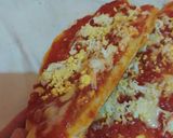 صورة لخطوة 12 من وصفة بيتزا المقلاة خفيفة وبنينة 😋😋🤗👍