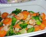 Foto langkah ke 5 dari resep Tumis Udang Pakcoy Wortel.