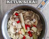 Gambar langkah 4 resipi Cendawan Tiram Ketuk Serai.
