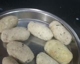 A picture of step 1 of Malai kofta in white gravy.