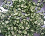 A picture of step 1 of Masaledar bhindi.