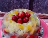 Foto langkah ke 6 dari resep Puding buah with premium with vla.