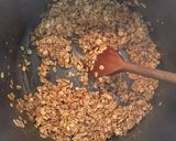 A picture of step 3 of Peanut butter and maple flapjacks.