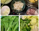 Hình bước làm 1 của món Bánh xèo hải sản tôm thịt