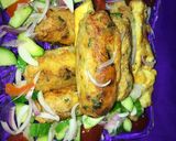 A picture of step 3 of Potato seekh kabab.