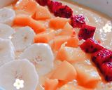 Foto langkah ke 4 dari resep Banana mango smoothies bowl.