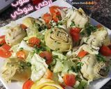 صورة لخطوة 1 من وصفة سلطة قلوب الأرضي شوكي