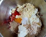 A picture of step 4 of Cottage cheese mixed veggies popcorns.