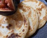 A picture of step 1 of Mini Greek pancakes with figs and Greek yogurt with honey.