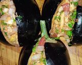 A picture of step 5 of Baked Eggplant 🍆 with Chicken Fried Rice 🍚.