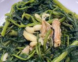 Hình bước làm 3 của món Rau muống xào tỏi
