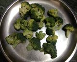A picture of step 1 of Cheesy broccoli.
