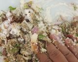 A picture of step 2 of Mixed sprouts kabab.