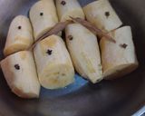 Foto del paso 1 de la receta: Plátanos asados con clavos y canela