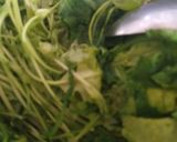 A picture of step 1 of Easy mustard leaves.