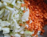 Foto del paso 1 de la receta: Torticas de arroz🍚, calabacin🥒 y zanahoria🥕🍱🍛