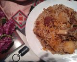 A picture of step 5 of Pulao Biryani.
