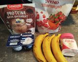 Foto del paso 1 de la receta Helado o crema fría proteica con fresas y plátanos a tu gusto