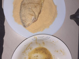 Pescado frito con ensalada🐟