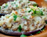 Foto del paso 8 de la receta: Berenjena rellena con carne de caballo y bechamel