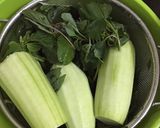 Hình bước làm 1 của món Canh dền mướp tôm tươi