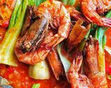 Foto langkah ke 4 dari resep Udang Saus Padang.